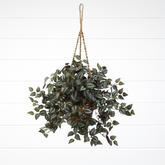 Cesta suspensa Zebrina pendula Artificial