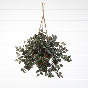 Cesta suspensa Zebrina pendula Artificial