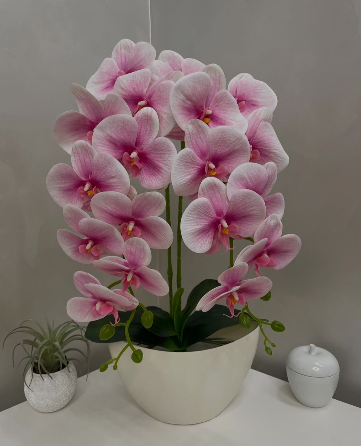 Orquídea Artificial com Jarro - 59cm