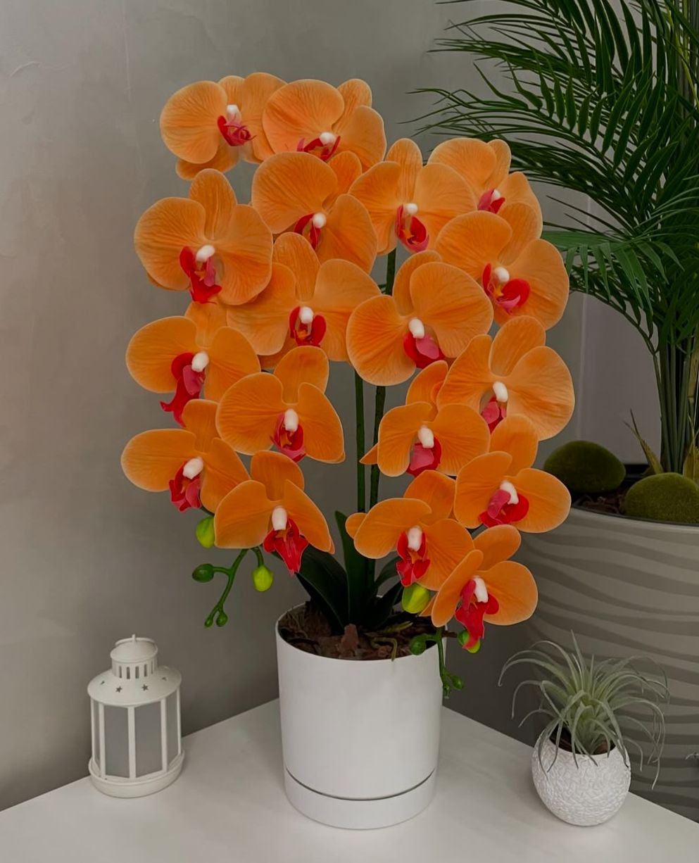 Orquídea Artificial com Jarro - 59cm